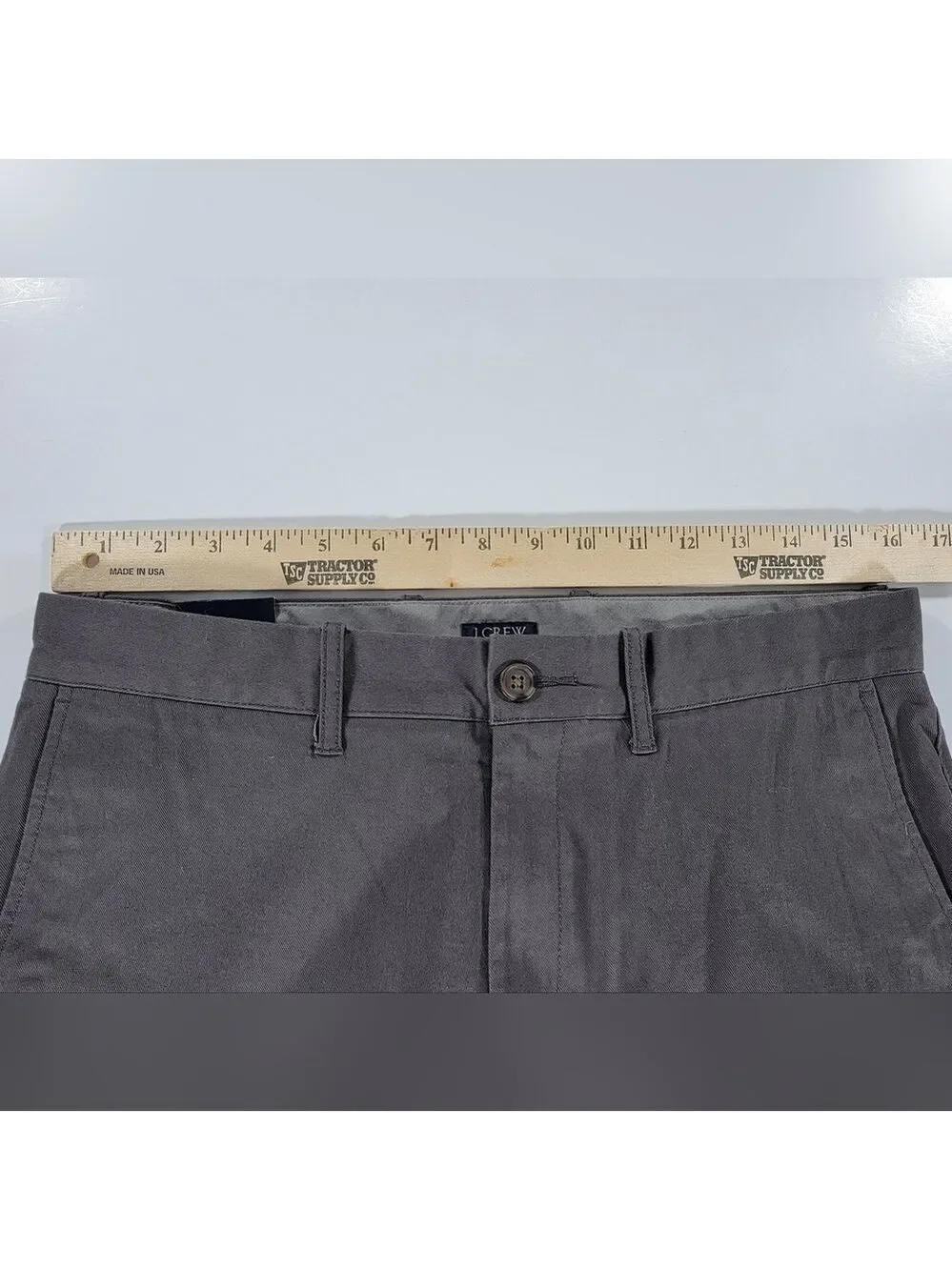 NEW J. Crew Chino Khaki Pants Mens 30x32 Slim Fit Flex Stretch Gray NWT